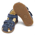 Blå sandaler med god støtte